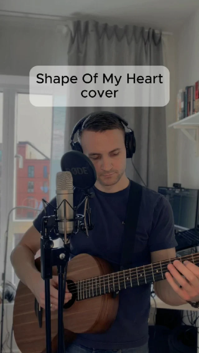 Akustisk cover af Shape Of My Heart af Sting #musik #coversongs #akustiskguitar